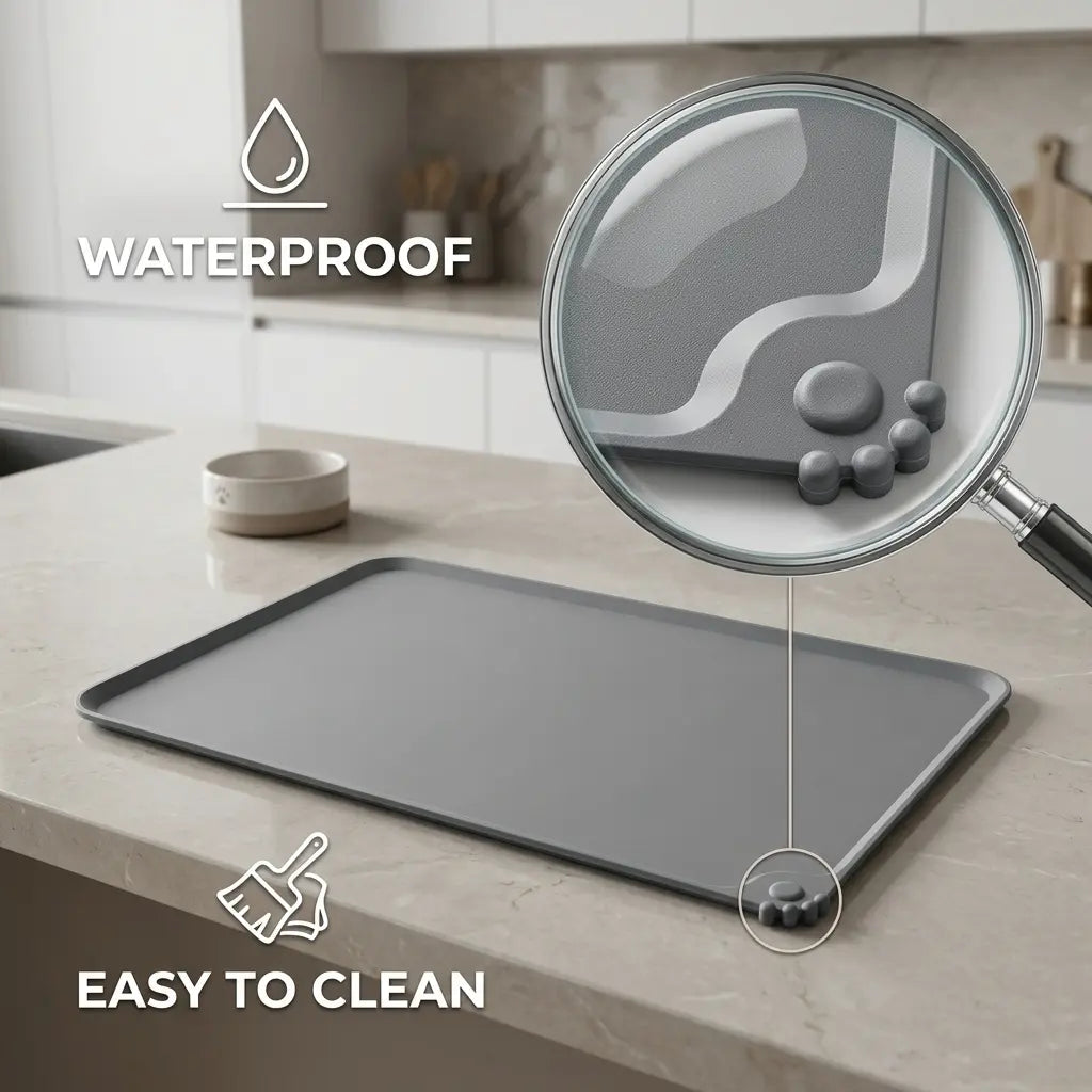 Premium Waterproof Silicone Pet Feeding Mat for Dogs and Cats