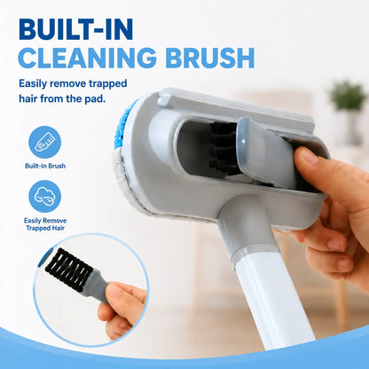 Upgraded Pet Hair Remover for Dog & Cat Hair, Reusable Lint Brush with Adjustable Long Handle, Portable Fur Remover Tool for Sofa Couch Furniture Carpet Bedding Clothes Car Seats, Washable Multi Surface Hair Removal Cleaner, 4 in 1 Design