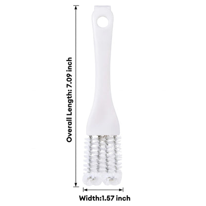 Bucatstate All-In-1 Bird Cage Cleaning Kit - Angled Brush, Poop Scraper for Parrot Cages & Accessories, Bird-Safe Steel Parts, Deep-Scrubbing for Owner Daily Spot Cleans