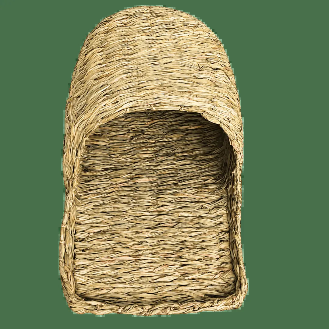 Tiny Paws Seagrass Snuggle Slipper, Natural Small Animal Rest Spot, Encourages Natural Instincts, Doubles as Shelter and Enrichment, Nesting Safe Habitat