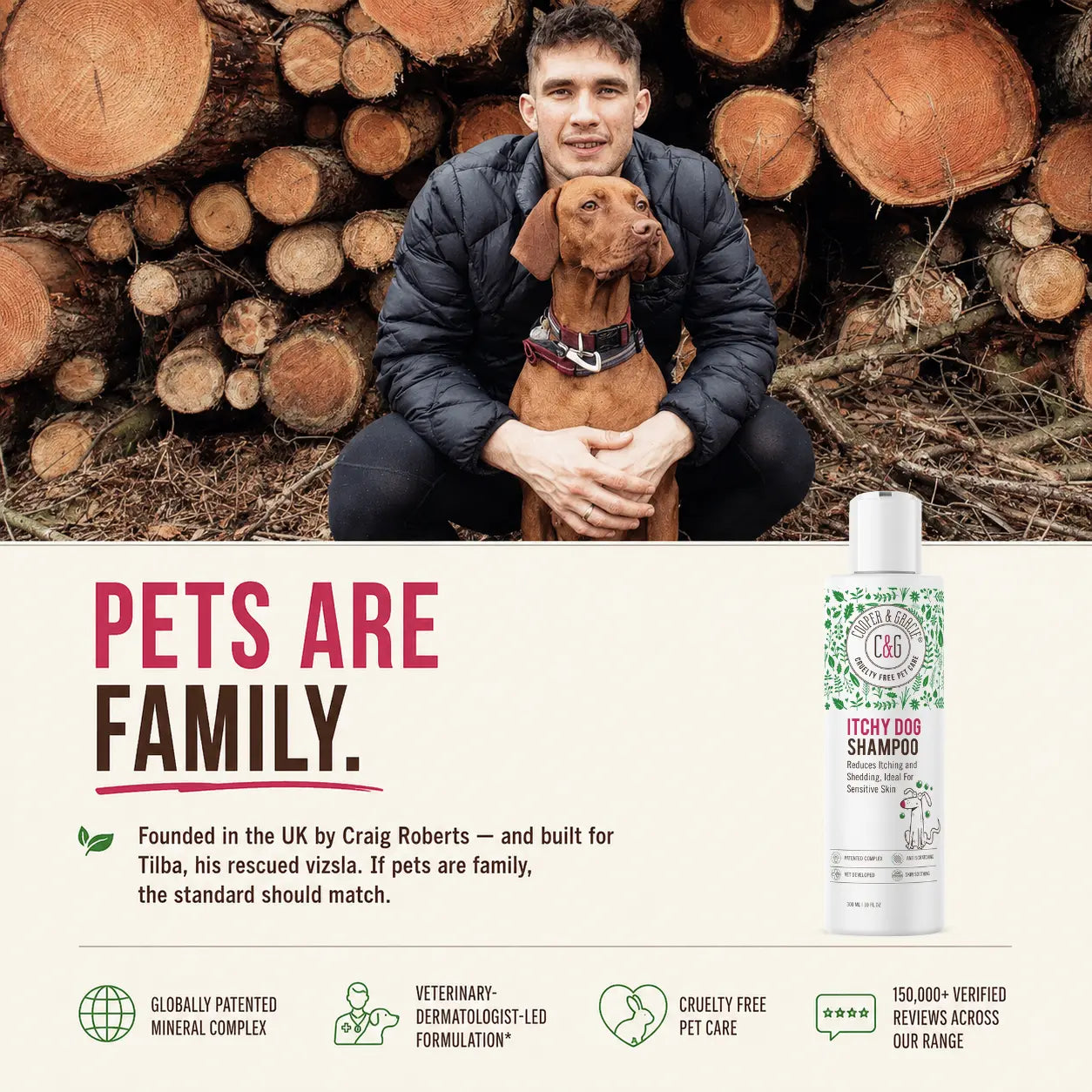 Dead Sea Itchy Dog Shampoo – 300Ml | Soothes Irritation & Supports Skin Hygiene