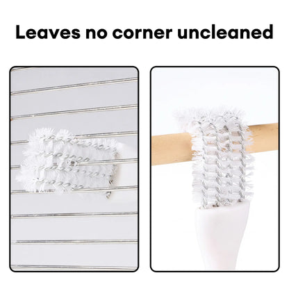 Bucatstate All-In-1 Bird Cage Cleaning Kit - Angled Brush, Poop Scraper for Parrot Cages & Accessories, Bird-Safe Steel Parts, Deep-Scrubbing for Owner Daily Spot Cleans