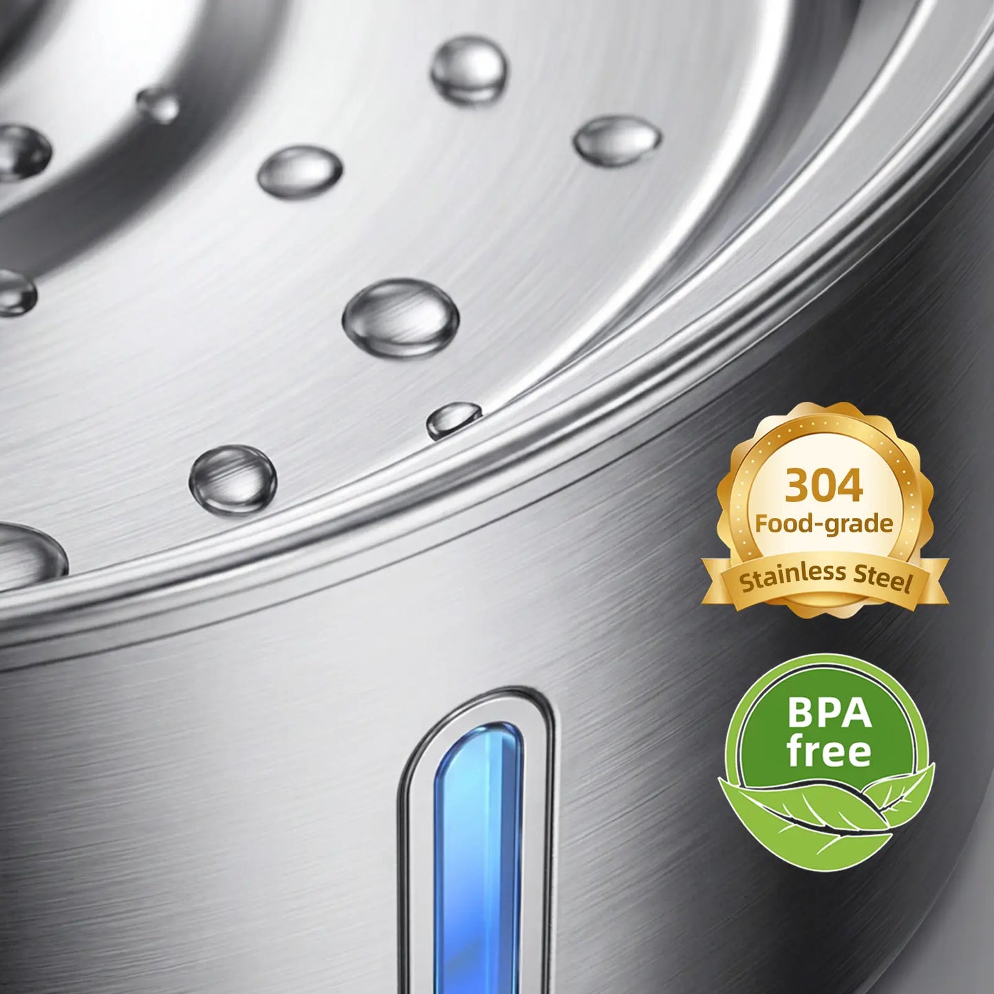 Stainless Steel Cat Water Fountain, 108Oz/3.2L Automatic Wireless Pet Water Dispenser with Sensor, Dog Fountain Water Bowl, Stainless Steel Dog Water Fountain, Pet Drinking Fountain, Ideal Gift for Cats and Dogs